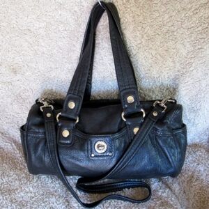 Marc by Marc Jacobs Totally Turnlock Sondra Purse Black Leather Crossbod…